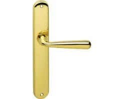 INTERSTEEL Deurkruk Paar Yvonne Op Blindschild Messing Gelakt