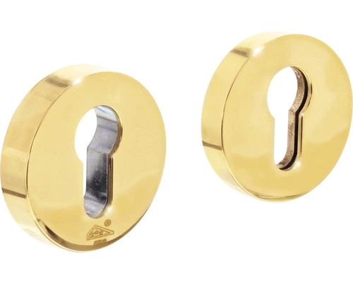 INTERSTEEL Veiligheidsrozet Ø 54,5 Mm Messing Ongelakt 1 INTERSTEEL Veiligheidsrozet Ø 54,5 Mm Messing Ongelakt