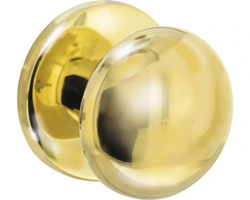 INTERSTEEL Voordeurknop Paddenstoel Messing Ongelakt 1 INTERSTEEL Voordeurknop Paddenstoel Messing Ongelakt