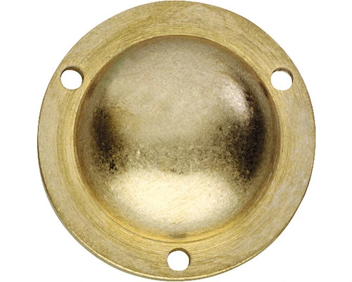INTERSTEEL Afdekplaatje Voordeurknop Messing Getrommeld 1 INTERSTEEL Afdekplaatje Voordeurknop Messing Getrommeld