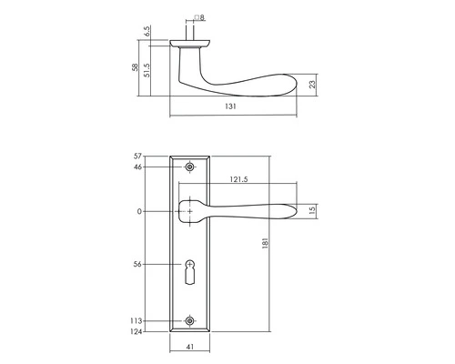 INTERSTEEL Deurkruk Paar Banaan Op Schild Met Sleutelgat SL56 Messing Getrommeld 2 INTERSTEEL Deurkruk Paar Banaan Op Schild Met Sleutelgat SL56 Messing Getrommeld - Afbeelding 2