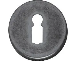 Sloten Verkoopwinkel 15 INTERSTEEL Rozet Rond Met Sleutelgat Oud Grijs