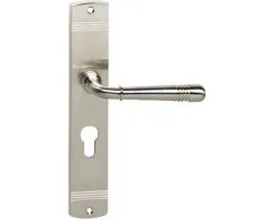 INTERSTEEL Deurkruk Paar Emily Op Schild Met Profielcilindergat PC55 Nikkel Mat