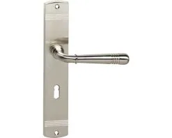 INTERSTEEL Deurkruk Paar Emily Op Schild Met Sleutelgat SL56 Nikkel Mat