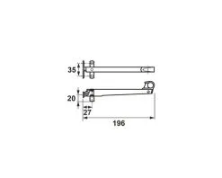 AXA Combi-raamuitzetter AXAflex Classic 196 Mm RVS (naar Rechts Wegdraaibaar) -Sloten Verkoopwinkel DV 8 4118810 03 4c NL 20200424091658 1