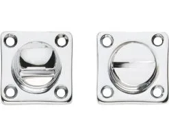 INTERSTEEL Rozet Vierkant Met WC-/badkamersluiting Chroom