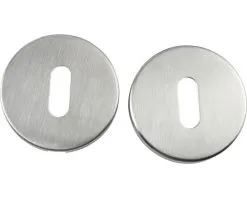 Rozet Rond Met Sleutelgat RVS Mat