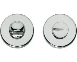 INTERSTEEL Rozet Rond Met WC-/badkamersluiting Chroom