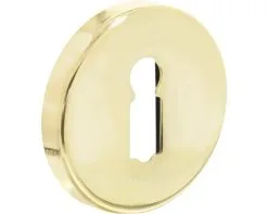 INTERSTEEL Rozet Rond Met Sleutelgat Messing Gelakt