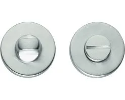 INTERSTEEL Rozet Rond Met WC-/badkamersluiting Chroom Mat