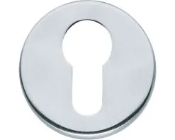 Sloten Verkoopwinkel 22 INTERSTEEL Rozet Rond Met Profielcilindergat Chroom Mat