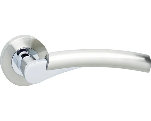INTERSTEEL Deurkruk Paar Bryan Op Rozet Chroom Nikkel 1 INTERSTEEL Deurkruk Paar Bryan Op Rozet Chroom Nikkel