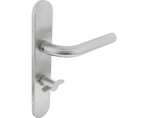 INTERSTEEL Deurkruk Paar Sander Op Schild Met WC-/badkamersluiting WC63/8 RVS Geborsteld 1 INTERSTEEL Deurkruk Paar Sander Op Schild Met WC-/badkamersluiting WC63/8 RVS Geborsteld