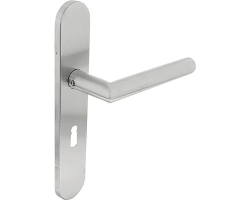 INTERSTEEL Deurkruk Paar Laura Hoek 90° Op Schild Met Sleutelgat SL56 RVS Geborsteld 1 INTERSTEEL Deurkruk Paar Laura Hoek 90° Op Schild Met Sleutelgat SL56 RVS Geborsteld