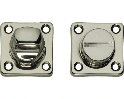 INTERSTEEL Rozet Vierkant Met WC-/badkamersluiting Basic Nikkel 1 INTERSTEEL Rozet Vierkant Met WC-/badkamersluiting Basic Nikkel
