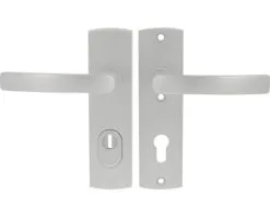 AXA Veiligheidsbeslag Curve Plus Kort 6675-10-11/72K Kruk/kruk PC72 Anti-kerntrek Aluminium F1