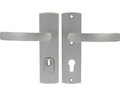 AXA Veiligheidsbeslag Curve Plus Kort 6675-10-29/72K Kruk/kruk PC72 Anti-kerntrek RVS-kleurig