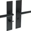 INTERSTEEL Deurkruk Paar Jura Op Schild Met WC-/badkamersluiting WC63/8 Zwart Mat