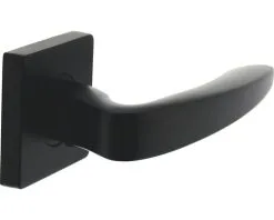 INTERSTEEL Deurkruk Paar Zeus Op Vierkant Rozet Zwart Mat