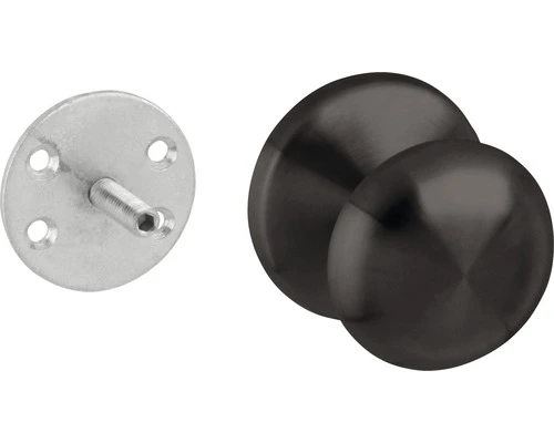 INTERSTEEL Voordeurknop Paddenstoel Ø 58/66 Mm Vast Eenzijdige Montage Zwart Mat 1 INTERSTEEL Voordeurknop Paddenstoel Ø 58/66 Mm Vast Eenzijdige Montage Zwart Mat