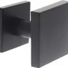 INTERSTEEL Voordeurknop 64x64/54 Mm Vast Verkropt Zwart Mat