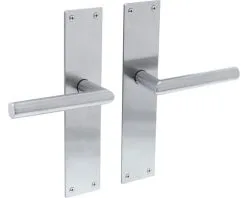 INTERSTEEL Deurkruk Paar Jura Op Blindschild RVS Geborsteld