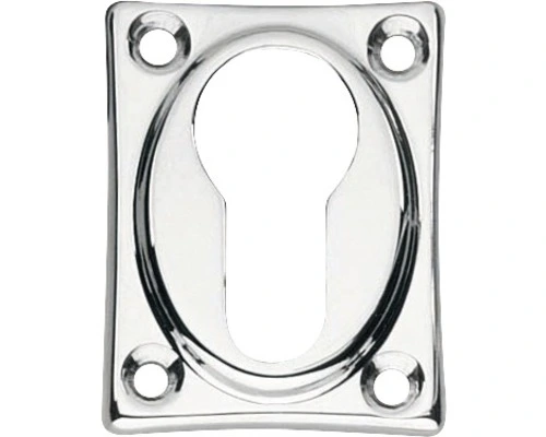 INTERSTEEL Rozet Vierkant Met Profielcilindergat Chroom 1 INTERSTEEL Rozet Vierkant Met Profielcilindergat Chroom