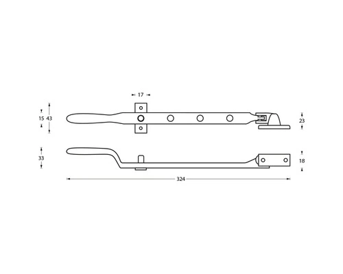 INTERSTEEL Raamuitzetter Met Stelpen Chroom 2 INTERSTEEL Raamuitzetter Met Stelpen Chroom - Afbeelding 2