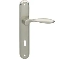 INTERSTEEL Deurkruk Paar George Op Schild Met Sleutelgat SL72 Nikkel Mat