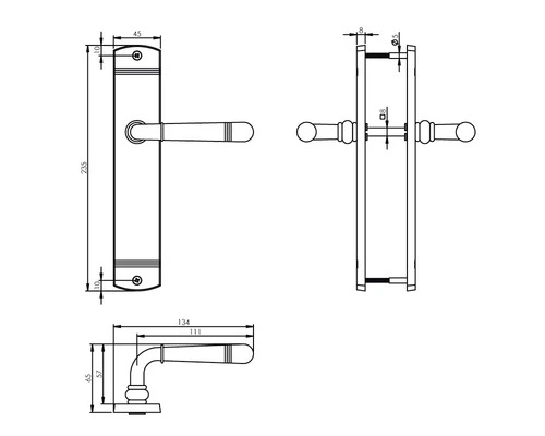 INTERSTEEL Deurkruk Paar Emily Op Blindschild Nikkel Mat 2 INTERSTEEL Deurkruk Paar Emily Op Blindschild Nikkel Mat - Afbeelding 2