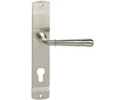 INTERSTEEL Deurkruk Paar Emily Op Schild Met Profielcilindergat PC72 Nikkel Mat