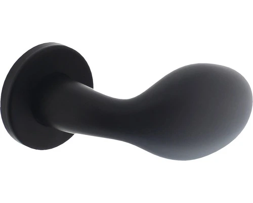 INTERSTEEL Knopkruk Paar Druppel Op Rozet Zwart Mat 1 INTERSTEEL Knopkruk Paar Druppel Op Rozet Zwart Mat