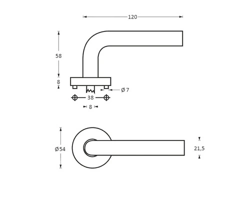 INTERSTEEL Deurkruk Paar Jupiter Op Rozet RVS Geborsteld 2 INTERSTEEL Deurkruk Paar Jupiter Op Rozet RVS Geborsteld - Afbeelding 2