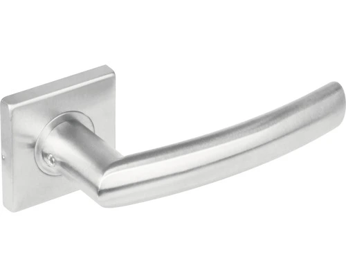 INTERSTEEL Deurkruk Paar Blok Op Vierkant Rozet RVS Geborsteld 1 INTERSTEEL Deurkruk Paar Blok Op Vierkant Rozet RVS Geborsteld