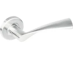 INTERSTEEL Deurkruk Paar Vlinder Op Rozet RVS Geborsteld