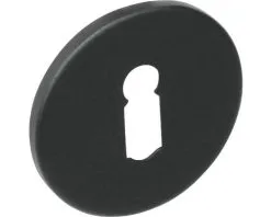 INTERSTEEL Rozet Rond Met Sleutelgat Mat Zwart