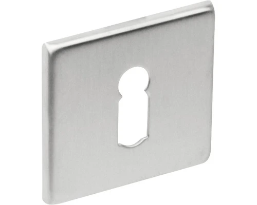 INTERSTEEL Rozet Vierkant Plat Met Sleutelgat RVS Geborsteld 1 INTERSTEEL Rozet Vierkant Plat Met Sleutelgat RVS Geborsteld