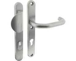 INTERSTEEL Veiligheidsbeslag Ovaal Smal Duw/kruk PC72 Anti-kerntrek RVS Geborsteld