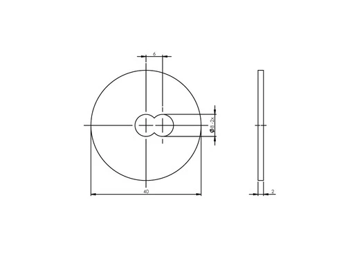 INTERSTEEL Drukverdeelrozet Voor Deurgrepen RVS Geborsteld, Ø 40 Mm 2 INTERSTEEL Drukverdeelrozet Voor Deurgrepen RVS Geborsteld, Ø 40 Mm - Afbeelding 2