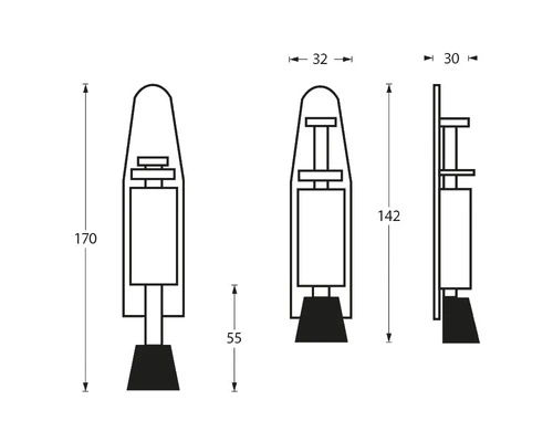 INTERSTEEL Deurvastzetter RVS Geborsteld 142 Mm 2 INTERSTEEL Deurvastzetter RVS Geborsteld 142 Mm - Afbeelding 2