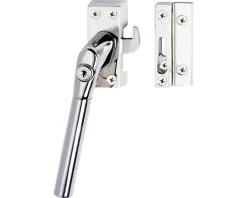 INTERSTEEL Veiligheids Raamsluiting Afsluitbaar Linksdraaiend Chroom