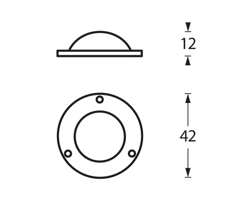 INTERSTEEL Afdekplaatje Voordeurknop Zwart Mat 2 INTERSTEEL Afdekplaatje Voordeurknop Zwart Mat - Afbeelding 2
