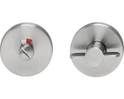 INTERSTEEL Rozet Rond Verdekt Met WC-/badkamersluiting RVS Geborsteld