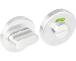 INTERSTEEL Rozet Rond Met WC-/badkamersluiting RVS Geborsteld