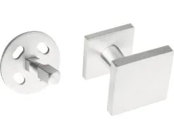 INTERSTEEL Voordeurknop Vast 64x64/54 Mm Verkropt Eenzijdige Montage RVS Geborsteld