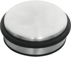 INTERSTEEL Deurstopper Puck Ø 90 Mm RVS Geborsteld