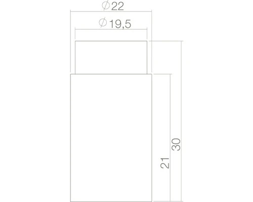 INTERSTEEL Deurstopper Kort Ø 22 Mm RVS Geborsteld 2 INTERSTEEL Deurstopper Kort Ø 22 Mm RVS Geborsteld - Afbeelding 2