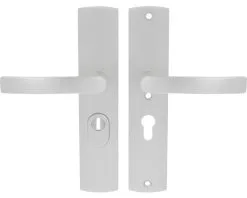 AXA Veiligheidsbeslag Curve Plus 6665-10-11/55K Kruk/kruk PC55 Anti-kerntrek Aluminium F1