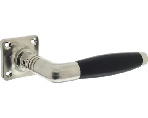 INTERSTEEL Deurkruk Paar Ton Basic Op Vierkant Rozet Nikkel Mat 1 INTERSTEEL Deurkruk Paar Ton Basic Op Vierkant Rozet Nikkel Mat