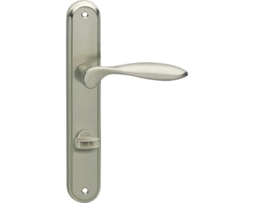 INTERSTEEL Deurkruk Paar George Op Schild Met WC-/badkamersluiting WC63/8 Nikkel Mat 1 INTERSTEEL Deurkruk Paar George Op Schild Met WC-/badkamersluiting WC63/8 Nikkel Mat